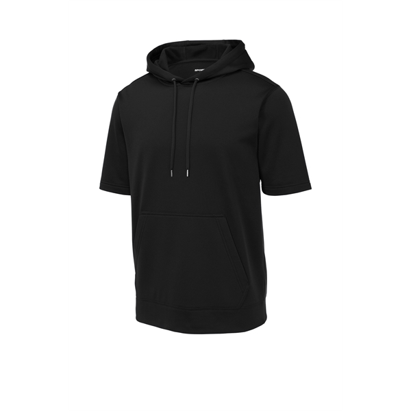 Sport-Tek Sport-Wick Fleece Short Sleeve Hooded Pullover. - Sport-Tek Sport-Wick Fleece Short Sleeve Hooded Pullover. - Image 3 of 30