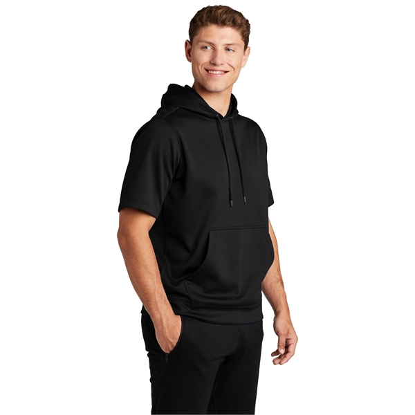 Sport-Tek Sport-Wick Fleece Short Sleeve Hooded Pullover. - Sport-Tek Sport-Wick Fleece Short Sleeve Hooded Pullover. - Image 4 of 30