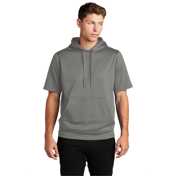 Sport-Tek Sport-Wick Fleece Short Sleeve Hooded Pullover. - Sport-Tek Sport-Wick Fleece Short Sleeve Hooded Pullover. - Image 6 of 30