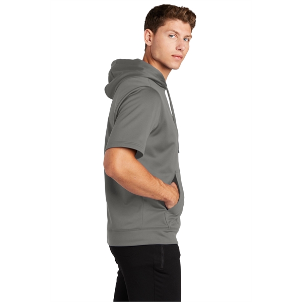 Sport-Tek Sport-Wick Fleece Short Sleeve Hooded Pullover. - Sport-Tek Sport-Wick Fleece Short Sleeve Hooded Pullover. - Image 8 of 30