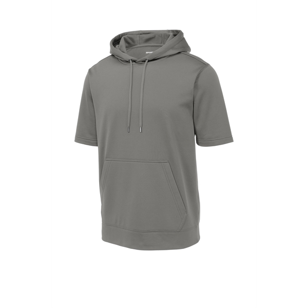 Sport-Tek Sport-Wick Fleece Short Sleeve Hooded Pullover. - Sport-Tek Sport-Wick Fleece Short Sleeve Hooded Pullover. - Image 9 of 30