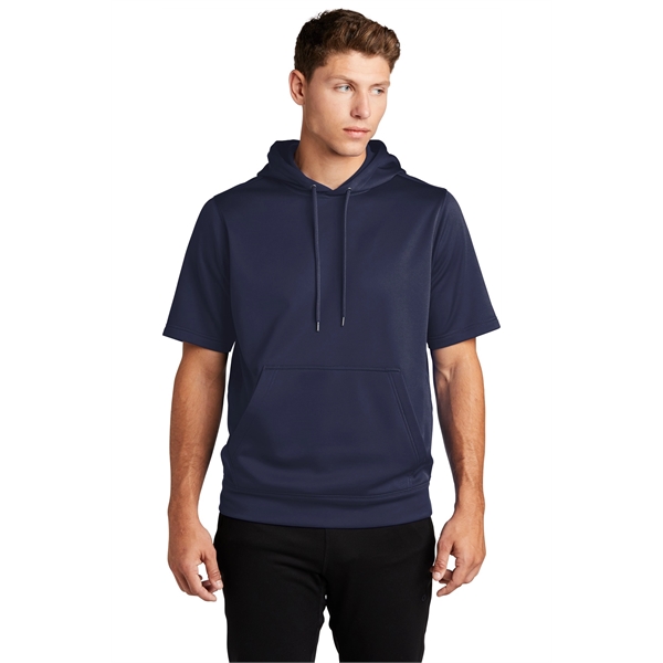 Sport-Tek Sport-Wick Fleece Short Sleeve Hooded Pullover. - Sport-Tek Sport-Wick Fleece Short Sleeve Hooded Pullover. - Image 11 of 30