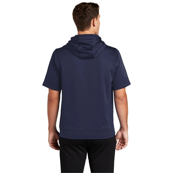 Sport-Tek Sport-Wick Fleece Short Sleeve Hooded Pullover. - Sport-Tek Sport-Wick Fleece Short Sleeve Hooded Pullover. - Image 12 of 30