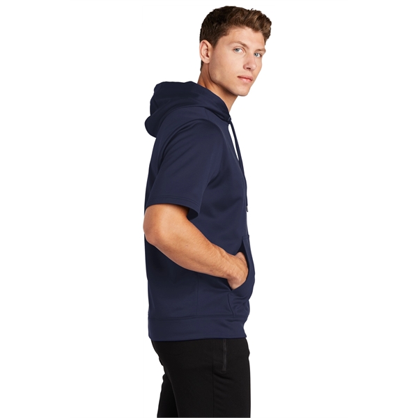 Sport-Tek Sport-Wick Fleece Short Sleeve Hooded Pullover. - Sport-Tek Sport-Wick Fleece Short Sleeve Hooded Pullover. - Image 13 of 30