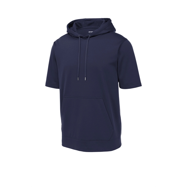 Sport-Tek Sport-Wick Fleece Short Sleeve Hooded Pullover. - Sport-Tek Sport-Wick Fleece Short Sleeve Hooded Pullover. - Image 14 of 30