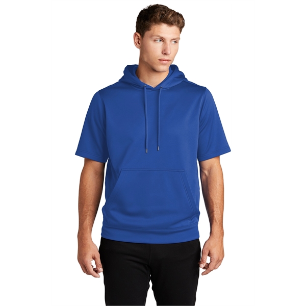 Sport-Tek Sport-Wick Fleece Short Sleeve Hooded Pullover. - Sport-Tek Sport-Wick Fleece Short Sleeve Hooded Pullover. - Image 16 of 30