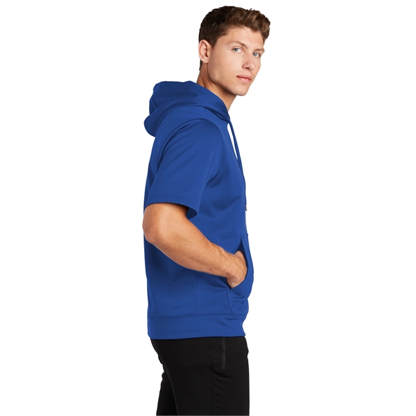 Sport-Tek Sport-Wick Fleece Short Sleeve Hooded Pullover. - Sport-Tek Sport-Wick Fleece Short Sleeve Hooded Pullover. - Image 18 of 30