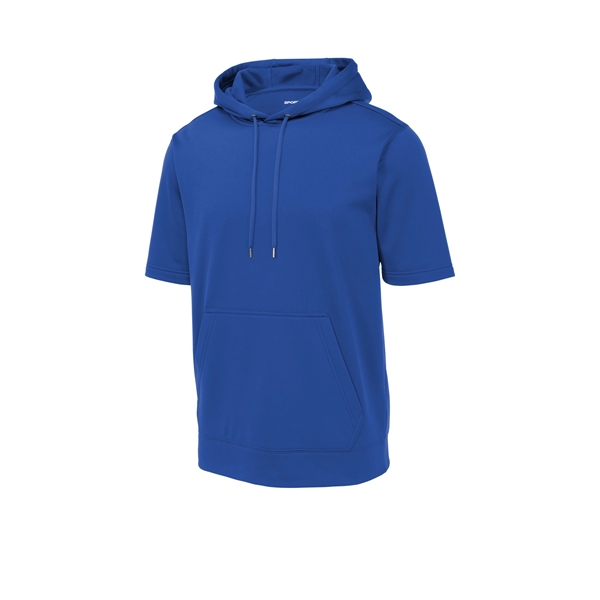 Sport-Tek Sport-Wick Fleece Short Sleeve Hooded Pullover. - Sport-Tek Sport-Wick Fleece Short Sleeve Hooded Pullover. - Image 19 of 30