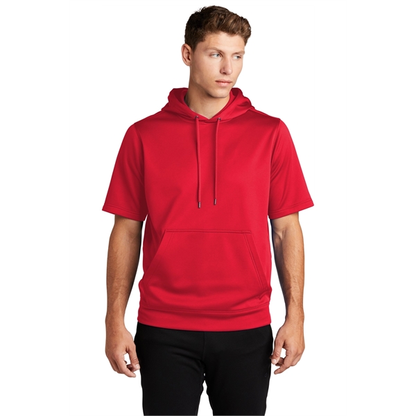 Sport-Tek Sport-Wick Fleece Short Sleeve Hooded Pullover. - Sport-Tek Sport-Wick Fleece Short Sleeve Hooded Pullover. - Image 21 of 30