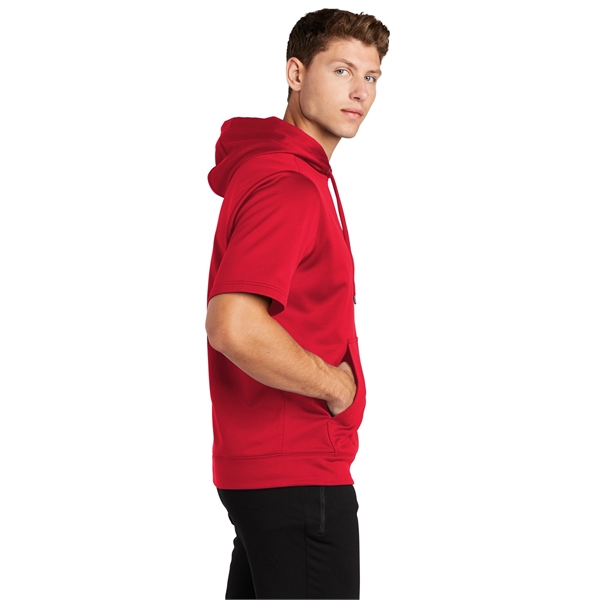 Sport-Tek Sport-Wick Fleece Short Sleeve Hooded Pullover. - Sport-Tek Sport-Wick Fleece Short Sleeve Hooded Pullover. - Image 23 of 30