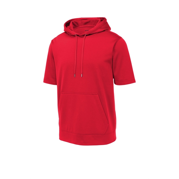 Sport-Tek Sport-Wick Fleece Short Sleeve Hooded Pullover. - Sport-Tek Sport-Wick Fleece Short Sleeve Hooded Pullover. - Image 24 of 30