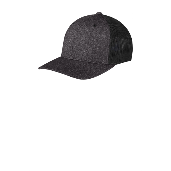 Port Authority Flexfit Melange Mesh Back Trucker Cap - Port Authority Flexfit Melange Mesh Back Trucker Cap - Image 0 of 8
