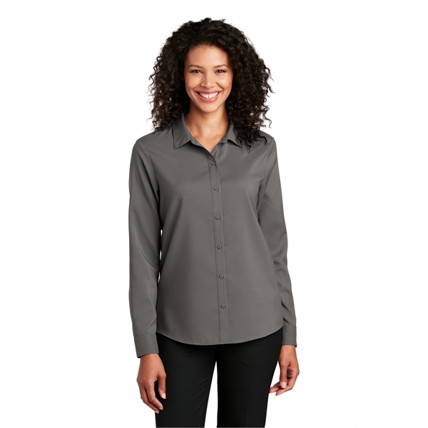 Port Authority Women's Long Sleeve Performance Staff Shirt - Port Authority Women's Long Sleeve Performance Staff Shirt - Image 6 of 15