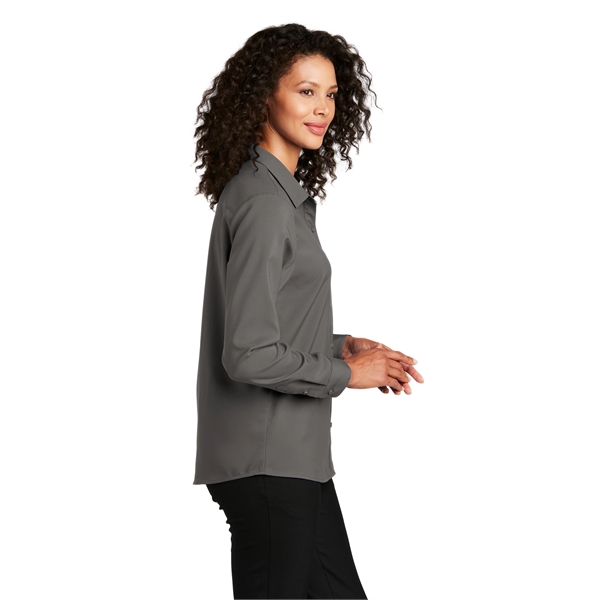 Port Authority Women's Long Sleeve Performance Staff Shirt - Port Authority Women's Long Sleeve Performance Staff Shirt - Image 8 of 15