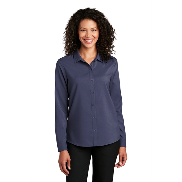 Port Authority Women's Long Sleeve Performance Staff Shirt - Port Authority Women's Long Sleeve Performance Staff Shirt - Image 10 of 15