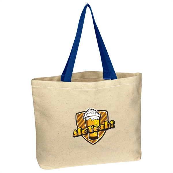 Natural Cotton Canvas Tote Bag - Natural Cotton Canvas Tote Bag - Image 5 of 15