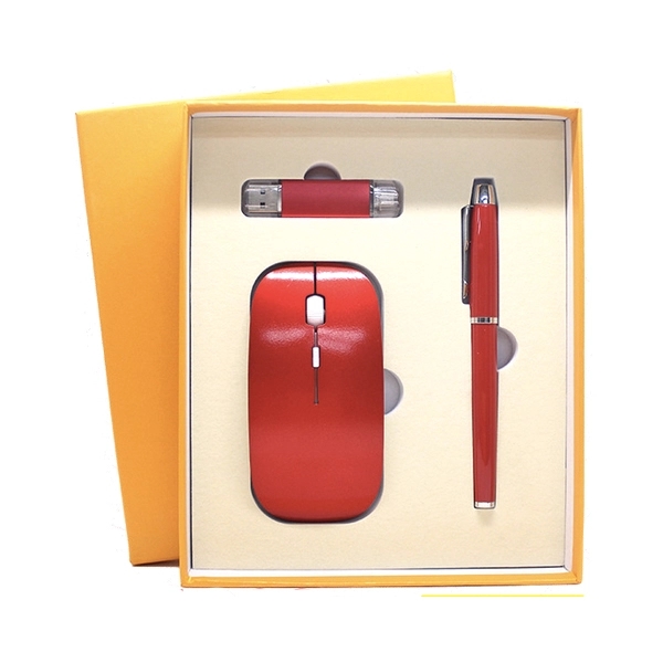 Luxury Gift Set with USB Drive,Mouse,Pen - Luxury Gift Set with USB Drive,Mouse,Pen - Image 3 of 4