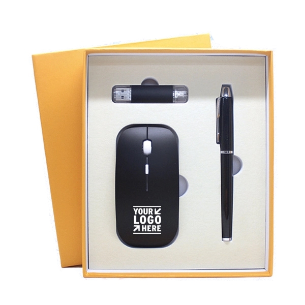 Luxury Gift Set with USB Drive,Mouse,Pen - Luxury Gift Set with USB Drive,Mouse,Pen - Image 2 of 4