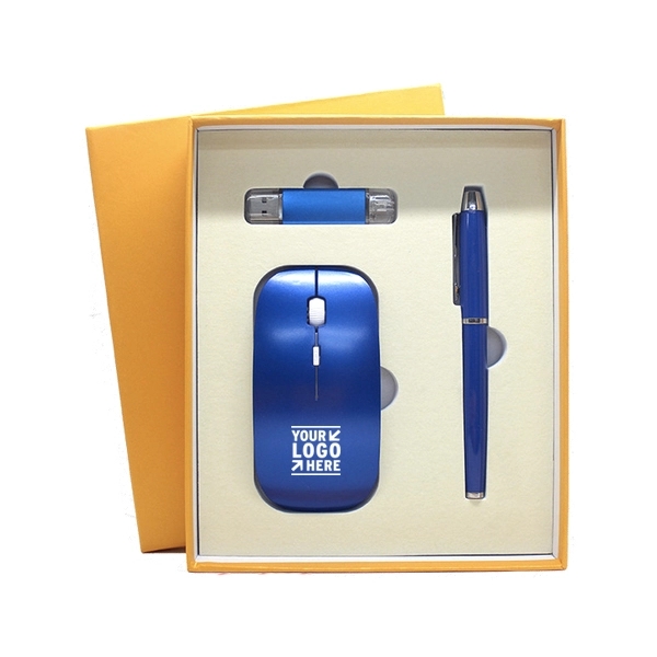 Luxury Gift Set with USB Drive,Mouse,Pen - Luxury Gift Set with USB Drive,Mouse,Pen - Image 0 of 4