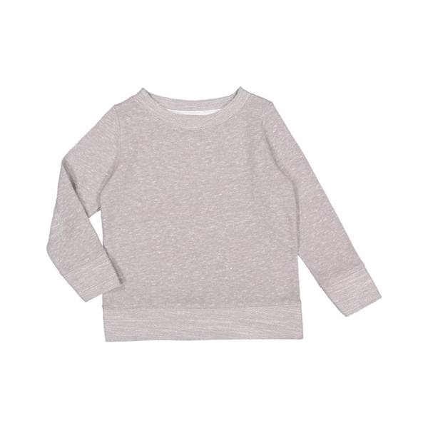 Rabbit Skins Toddler Harborside Melange French Terry Crew - Rabbit Skins Toddler Harborside Melange French Terry Crew - Image 6 of 11