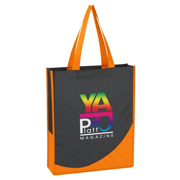 Non-Woven Tote Bag With Accent Trim - Non-Woven Tote Bag With Accent Trim - Image 8 of 16