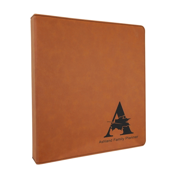 10 1/2"x11 1/2" Rawhide Leatherette 3 Ring Binder - 10 1/2"x11 1/2" Rawhide Leatherette 3 Ring Binder - Image 0 of 1