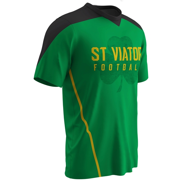 Youth Single-Ply Reversible Short-Sleeve Crew Neck T-Shirt - Youth Single-Ply Reversible Short-Sleeve Crew Neck T-Shirt - Image 1 of 1