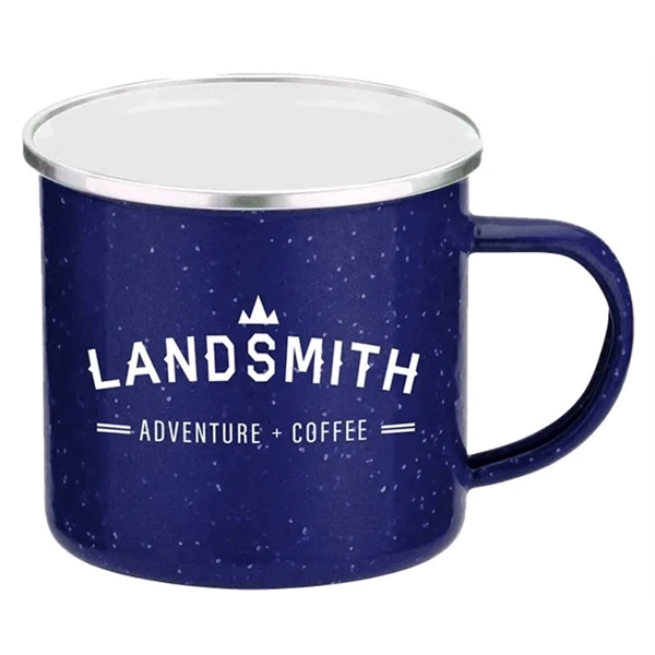 16 Oz. Metal Cowboy Camp Mug with Stainless Steel Rim - 16 Oz. Metal Cowboy Camp Mug with Stainless Steel Rim - Image 0 of 6