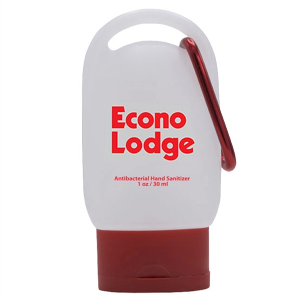 1 oz. Color Cap Sanitizer with Carabiner - 1 oz. Color Cap Sanitizer with Carabiner - Image 4 of 7