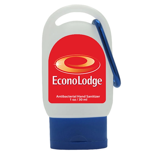 1 oz. Color Cap Sanitizer with Carabiner - 1 oz. Color Cap Sanitizer with Carabiner - Image 6 of 7