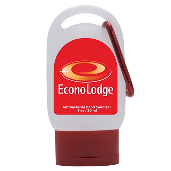 1 oz. Color Cap Sanitizer with Carabiner - 1 oz. Color Cap Sanitizer with Carabiner - Image 7 of 7