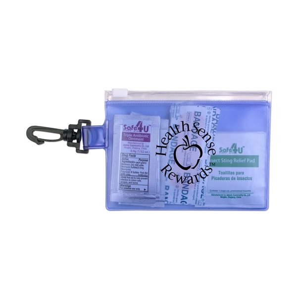 First Aid in Zip Close Pouch with Carabiner - First Aid in Zip Close Pouch with Carabiner - Image 1 of 3