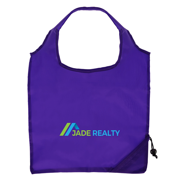 Capri Foldaway Shopping Tote Bag - 210D Polyester - ColorJet - Capri Foldaway Shopping Tote Bag - 210D Polyester - ColorJet - Image 3 of 4