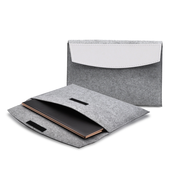 Sustainable 15" Laptop Sleeve (Gray) - Sustainable 15" Laptop Sleeve (Gray) - Image 2 of 9