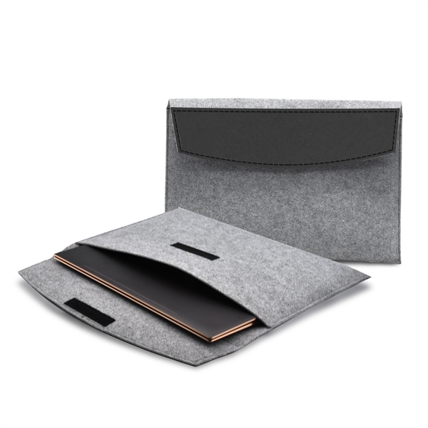 Sustainable 15" Laptop Sleeve (Gray) - Sustainable 15" Laptop Sleeve (Gray) - Image 5 of 9