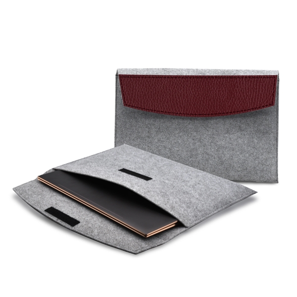 Sustainable 15" Laptop Sleeve (Gray) - Sustainable 15" Laptop Sleeve (Gray) - Image 6 of 9