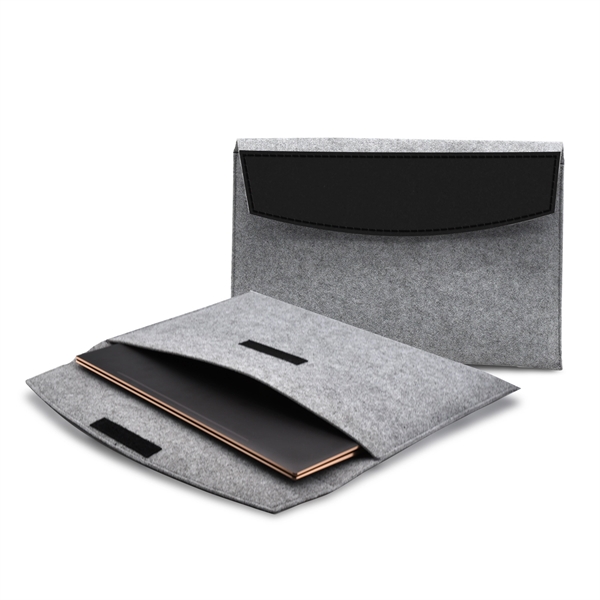 Sustainable 15" Laptop Sleeve (Gray) - Sustainable 15" Laptop Sleeve (Gray) - Image 8 of 9