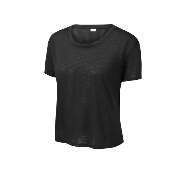 Sport-Tek Women's PosiCharge Draft Crop Tee. - Sport-Tek Women's PosiCharge Draft Crop Tee. - Image 3 of 30