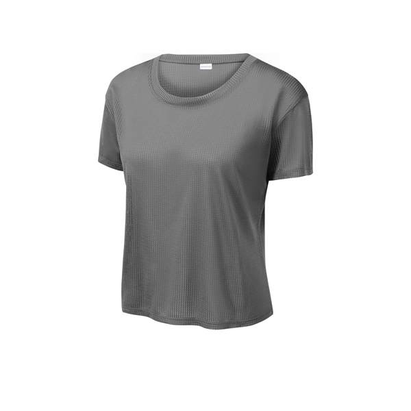 Sport-Tek Women's PosiCharge Draft Crop Tee. - Sport-Tek Women's PosiCharge Draft Crop Tee. - Image 9 of 30