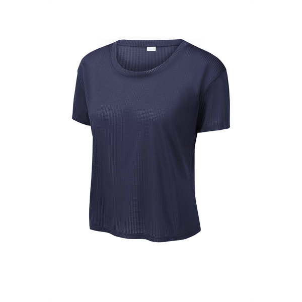 Sport-Tek Women's PosiCharge Draft Crop Tee. - Sport-Tek Women's PosiCharge Draft Crop Tee. - Image 14 of 30