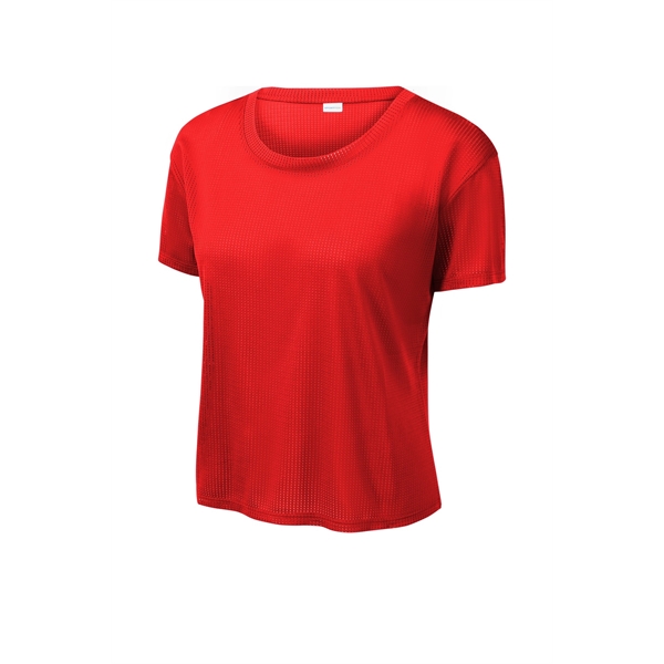 Sport-Tek Women's PosiCharge Draft Crop Tee. - Sport-Tek Women's PosiCharge Draft Crop Tee. - Image 19 of 30