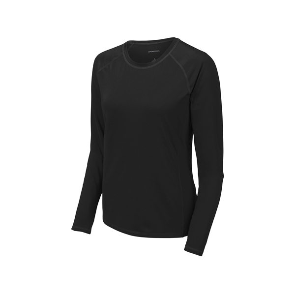 Sport-Tek Women's Long Sleeve Rashguard Tee. - Sport-Tek Women's Long Sleeve Rashguard Tee. - Image 3 of 20