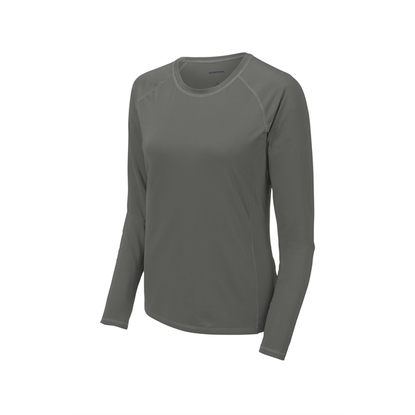 Sport-Tek Women's Long Sleeve Rashguard Tee. - Sport-Tek Women's Long Sleeve Rashguard Tee. - Image 9 of 20