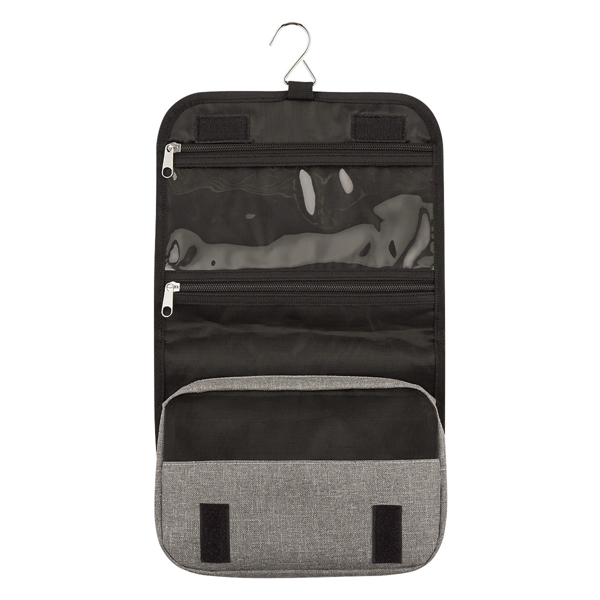 Heathered Hanging Toiletry Bag - Heathered Hanging Toiletry Bag - Image 5 of 5