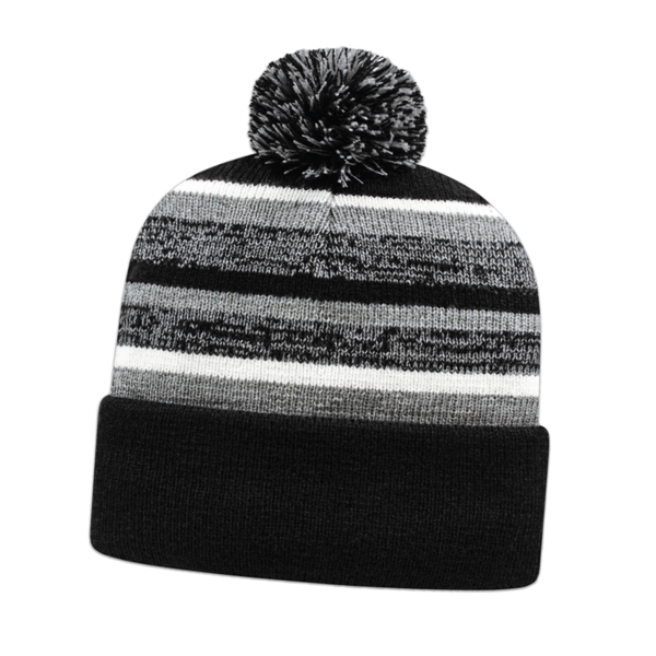 Fleece Lined Knit Toque with Cuff - Fleece Lined Knit Toque with Cuff - Image 3 of 10
