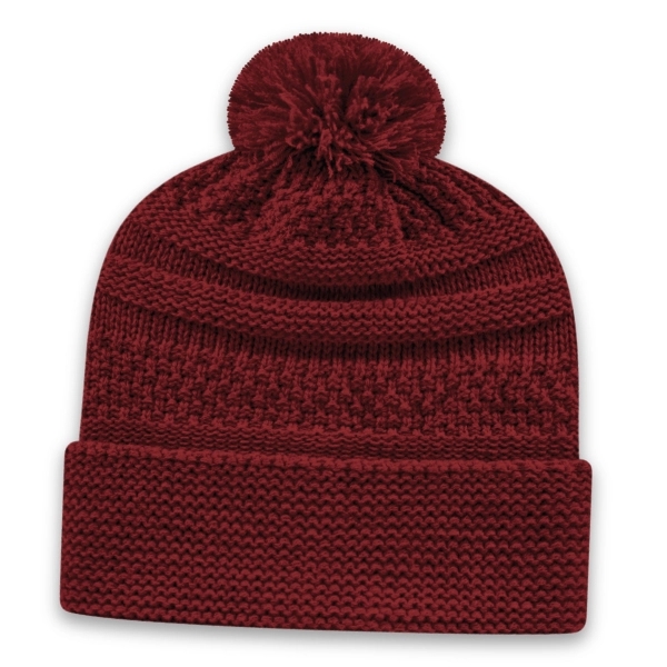 Cable Knit Toque with Cuff - Cable Knit Toque with Cuff - Image 5 of 6