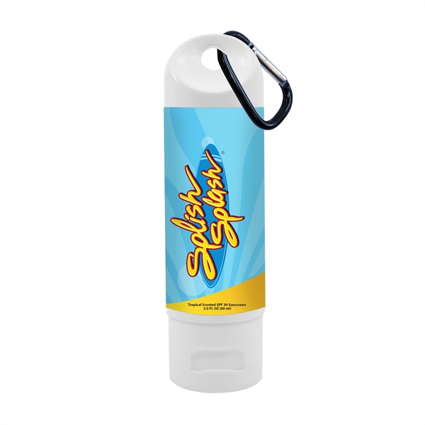 2oz SPF 30 Sunscreen Lotion with Carabiner - 2oz SPF 30 Sunscreen Lotion with Carabiner - Image 0 of 0