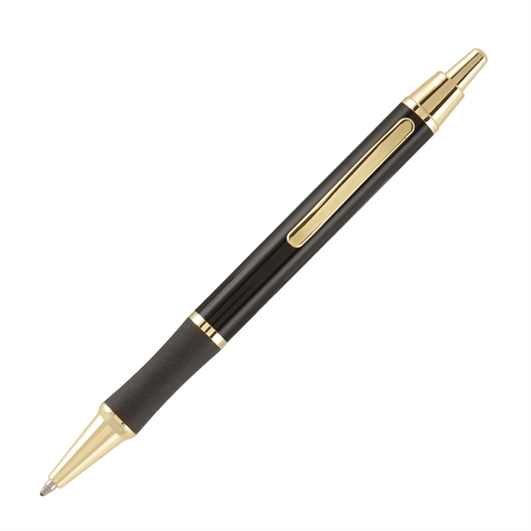 Matrix Grip Metal Pen w/ Gold Top & Accents