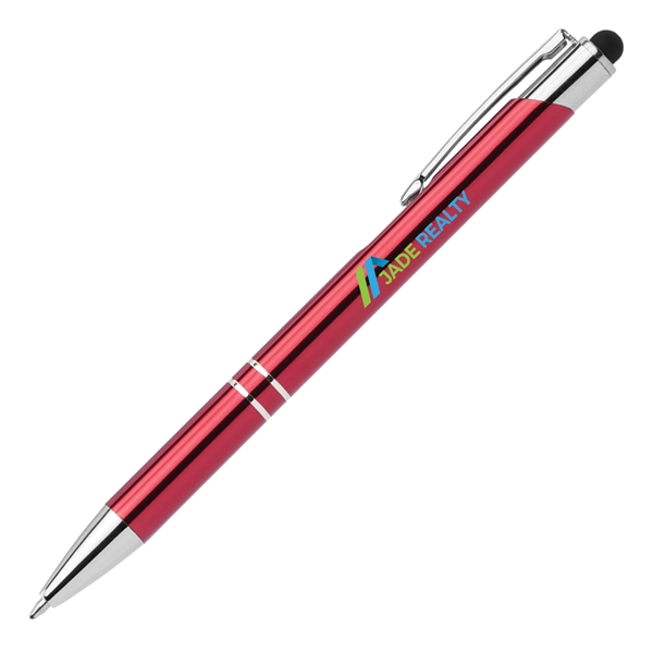 Tres-Chic w/Stylus - ColorJet - Full Color Metal Pen - Tres-Chic w/Stylus - ColorJet - Full Color Metal Pen - Image 1 of 8