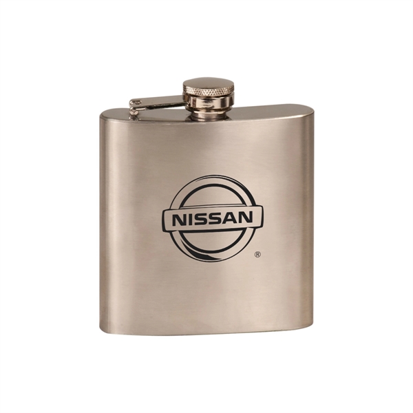 6 oz Stainless Steel Flask - 6 oz Stainless Steel Flask - Image 0 of 1